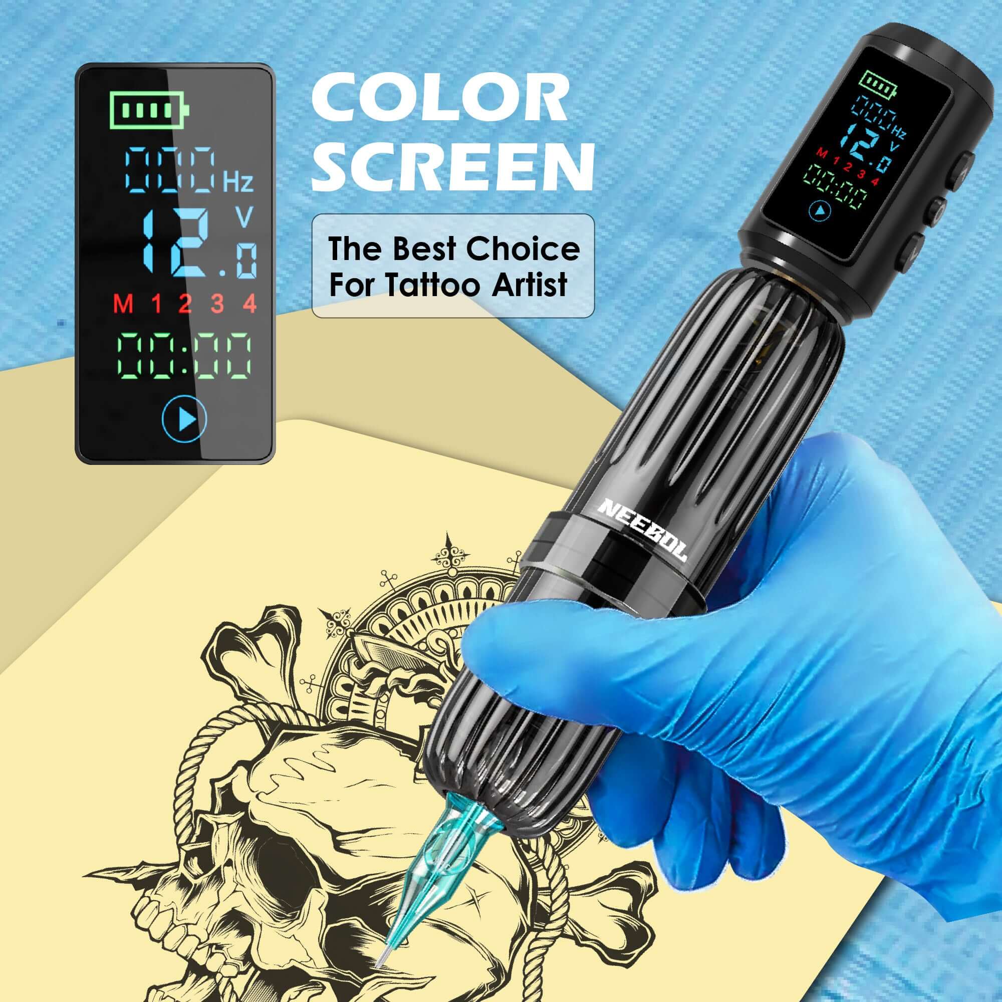 Tattoo Kit - Neebol Wireless Tattoo Machine Starter Kit MACA & 67M