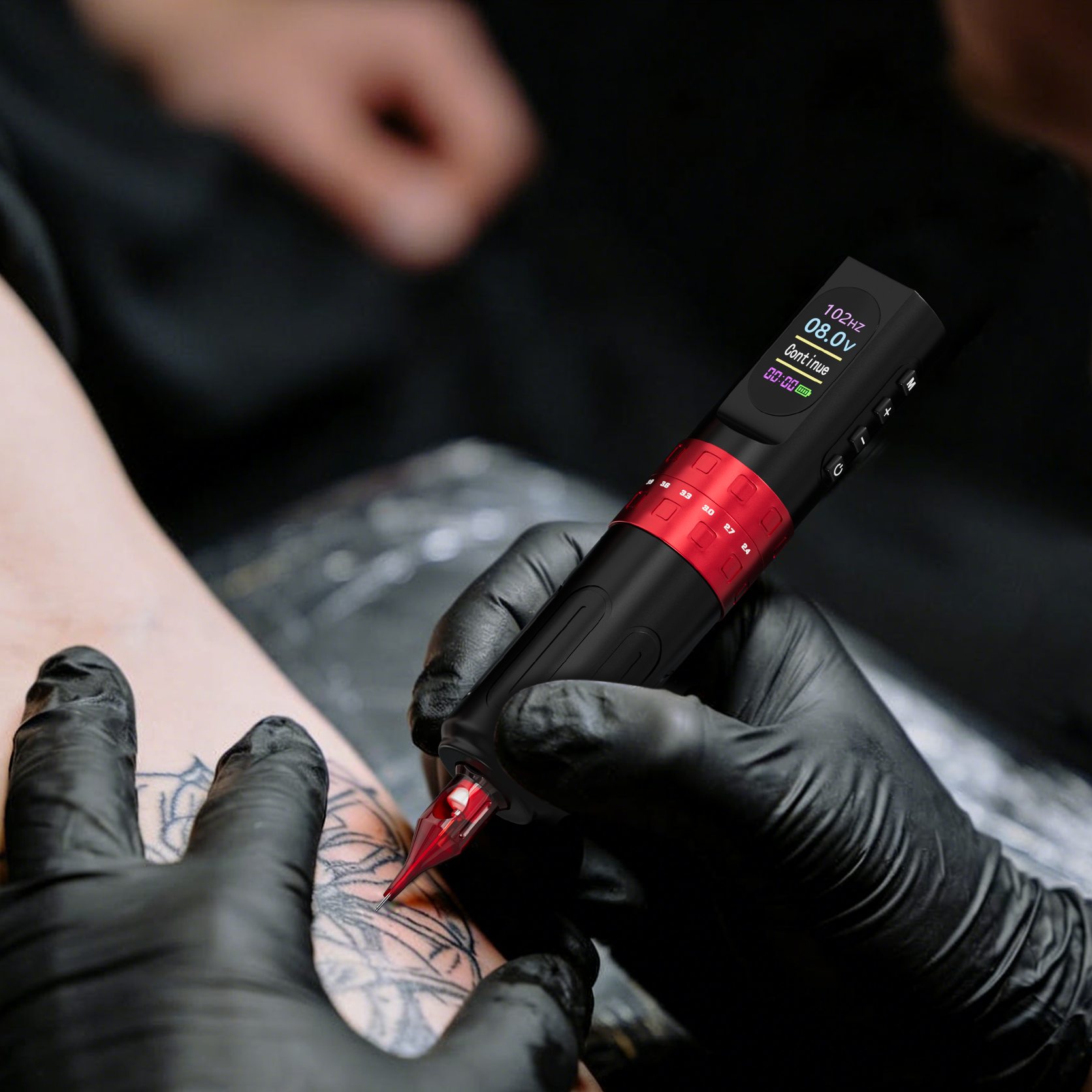 Professional Tattoo Kit – Wireless Tattoo Machine | 2.4-4.2mm Stroke