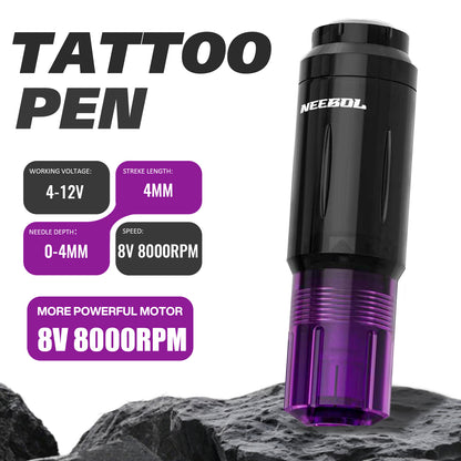 Tattoo Starter Kit Wireless Tattoo Pen with Battery | Neebol