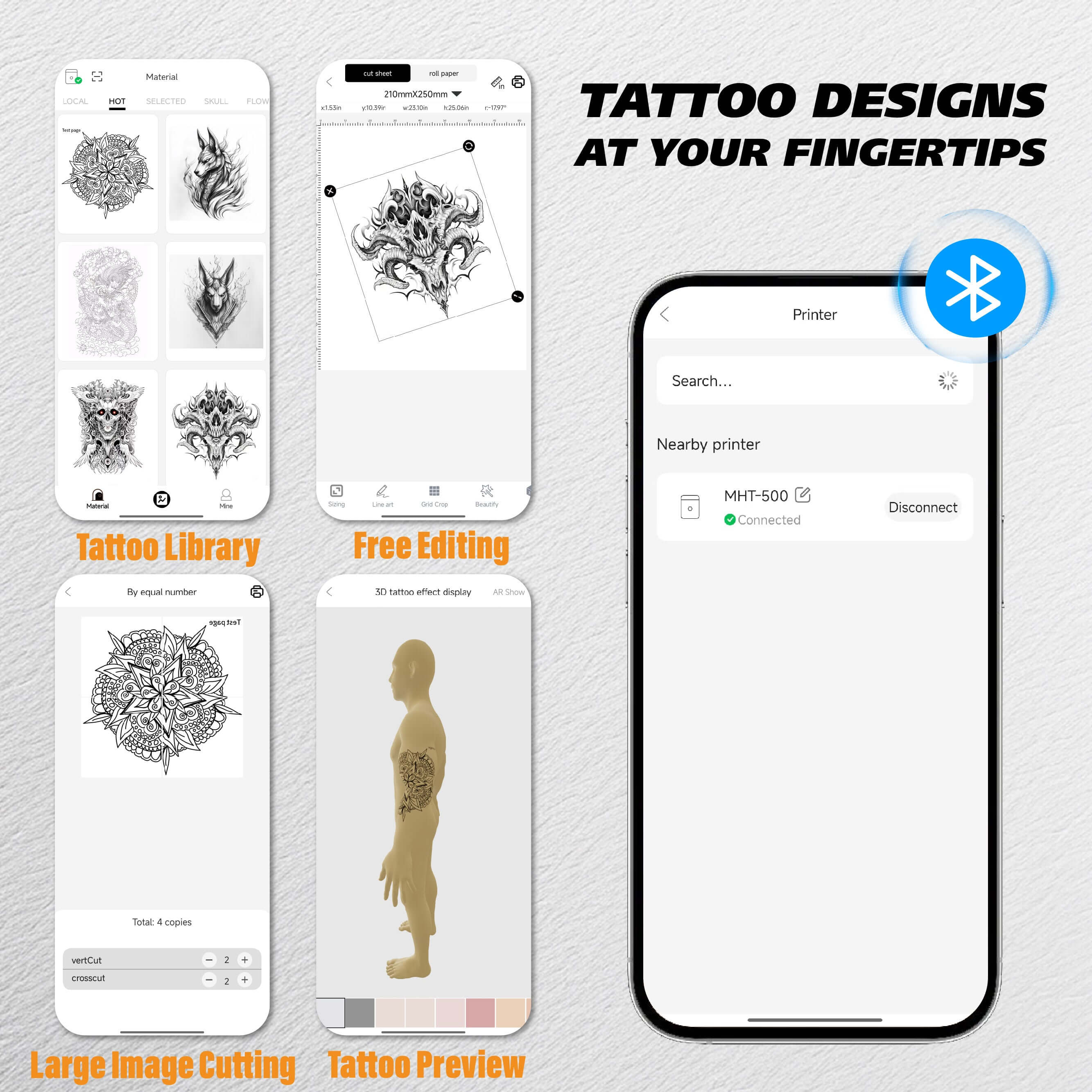 Wireless Tattoo Stencil Printer - Professional | Neebol
