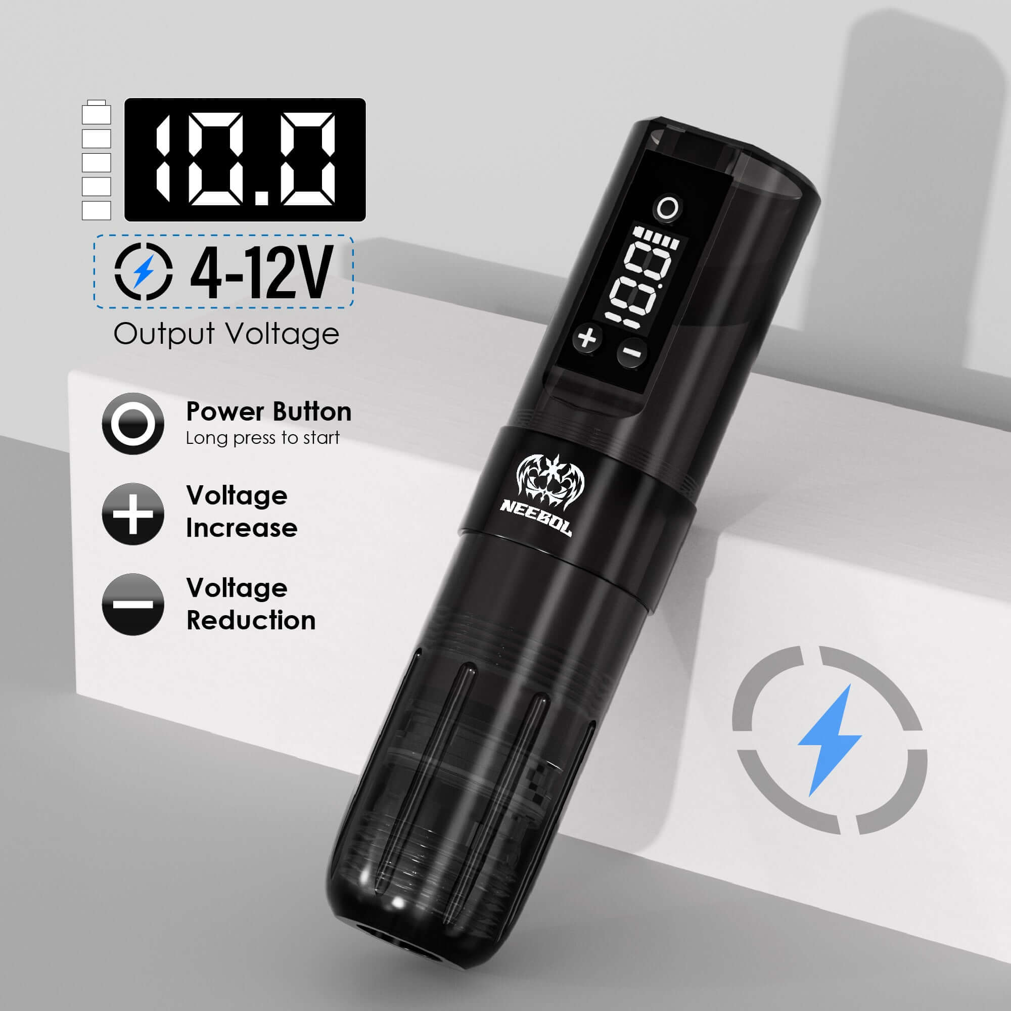 Tattoo Kit - Neebol PX01 Wireless Tattoo Machine Starter Kit with Stencil Gel