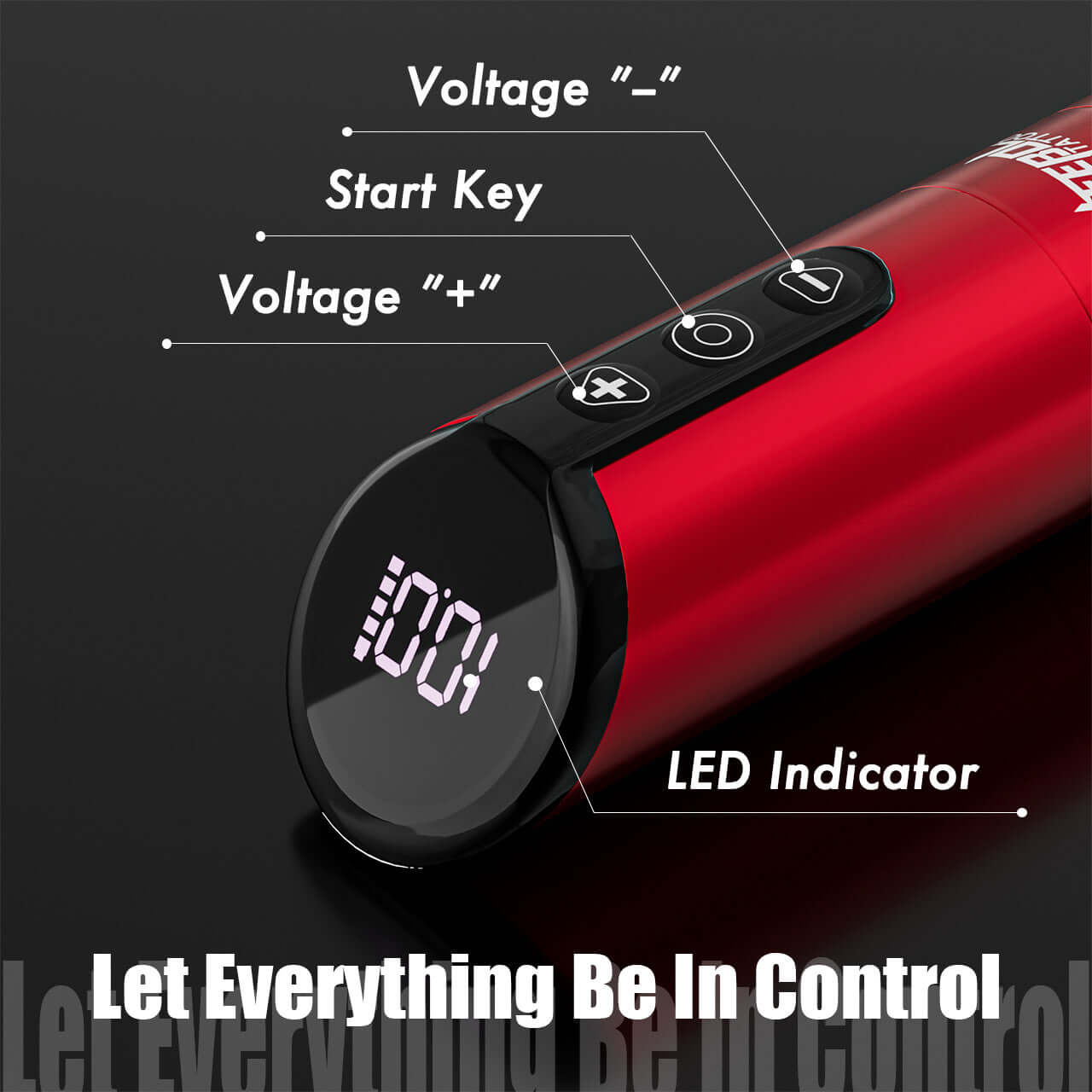 Tattoo Kit - Neebol F5 Wileless Tattoo Machine Starter Kit with Ink