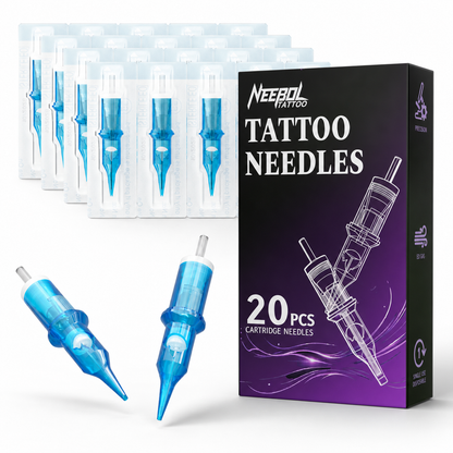 Neebol Tattoo Needle Cartridges - 20pc RLRM/RL/RS/RM/M1 | FLAME
