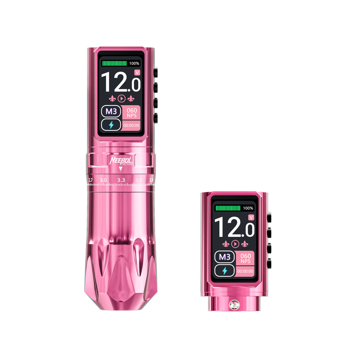Neebol Wireless Tattoo Machine  RT03 PRO, 2.4-4.4MM Stroke, Dual Batteries