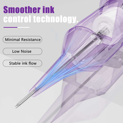 Tattoo Needle Cartridges - 20pc Round Liner | Neebol RHOMB