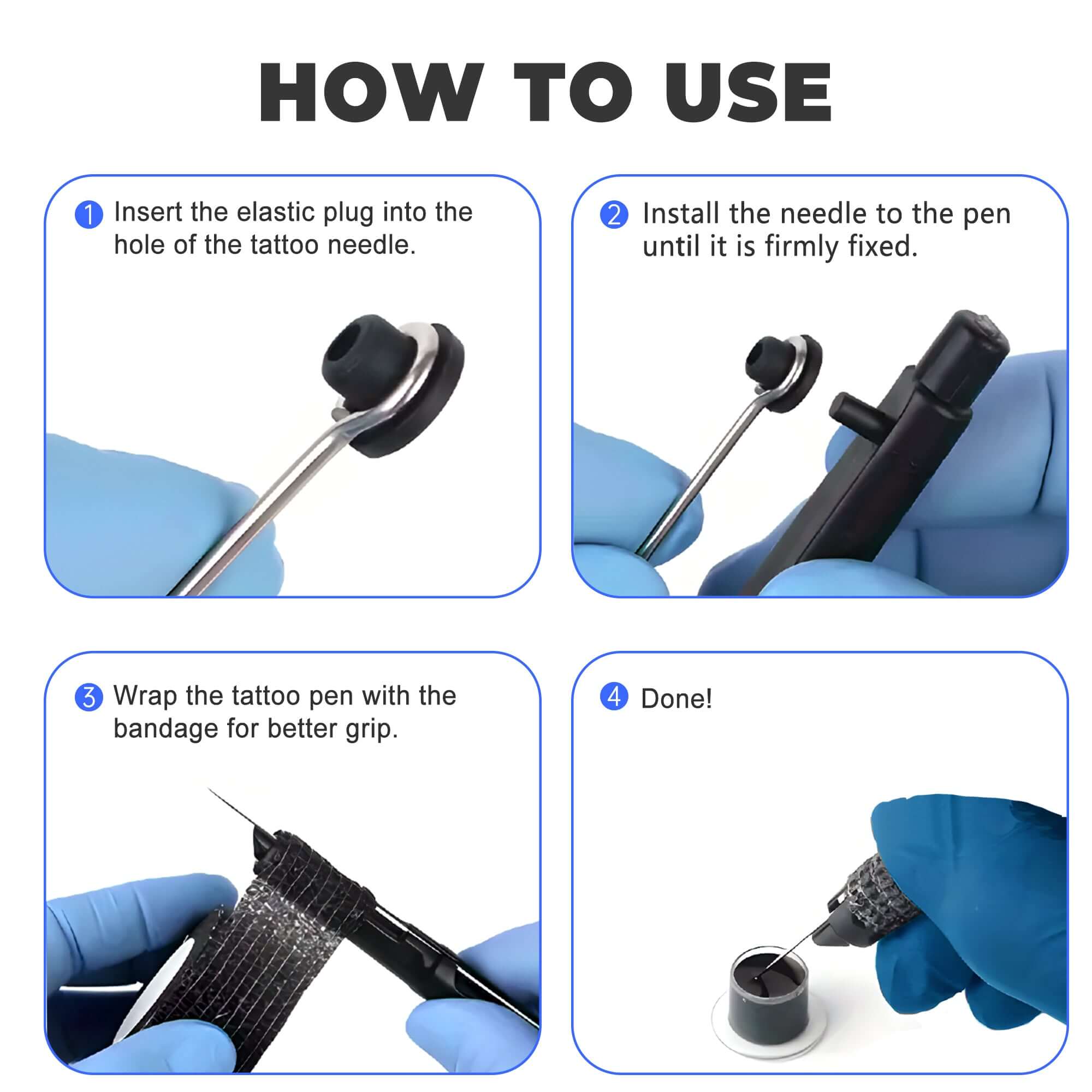 Hand Poke Tattoo Kit – Neebol Complete DIY Tattoo Set