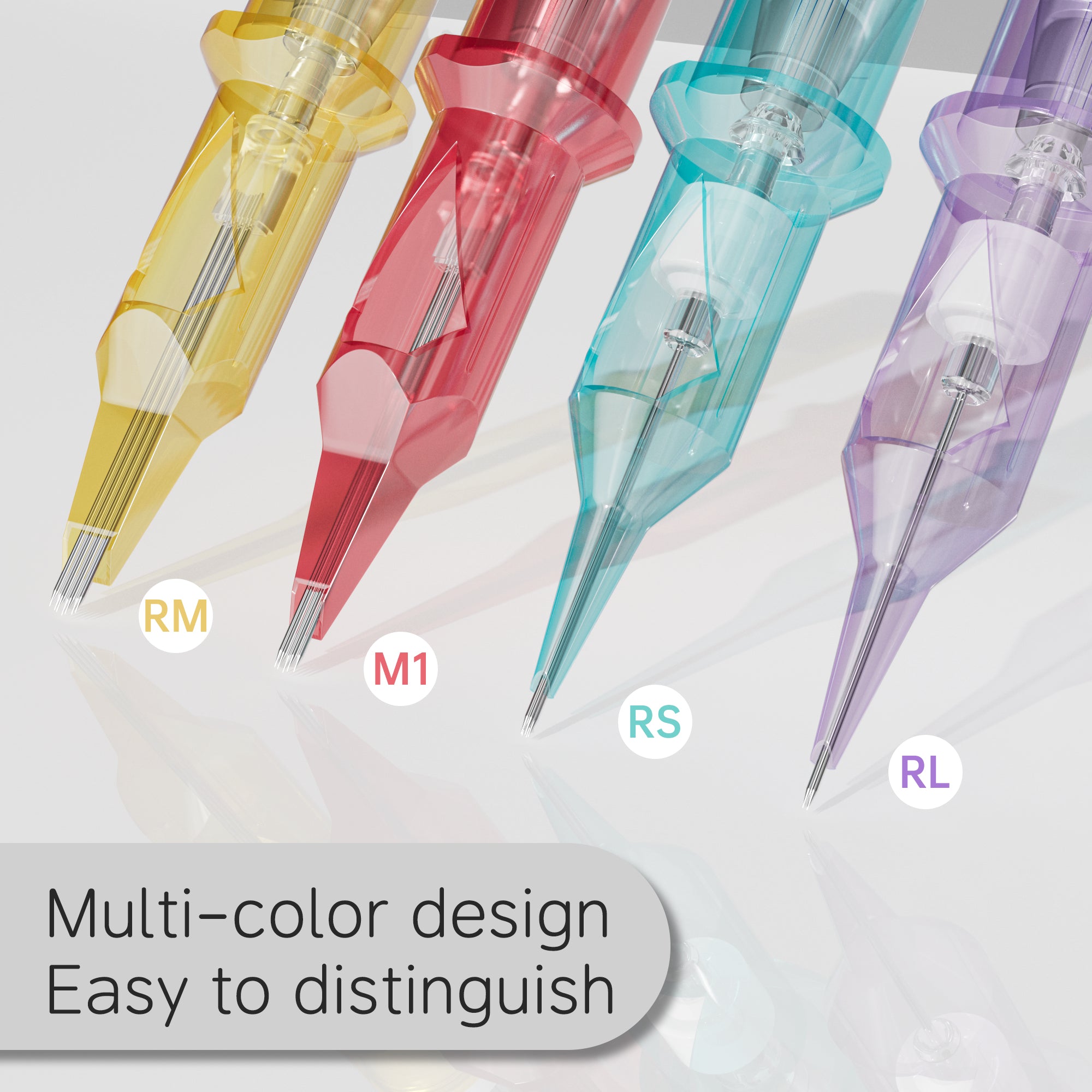 Tattoo Needle Cartridges - 20pc Round Liner | Neebol RHOMB