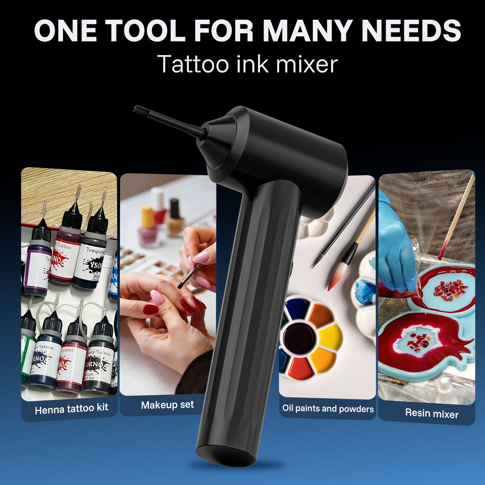 Electric Tattoo Ink Mixer Machine with 105 Mixing Sticks - Neebol