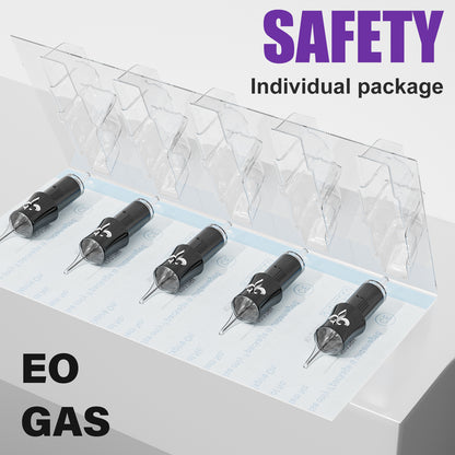 Neebol Tattoo Needle Cartridges - 0.3/0.35MM Round Liner | IRIS