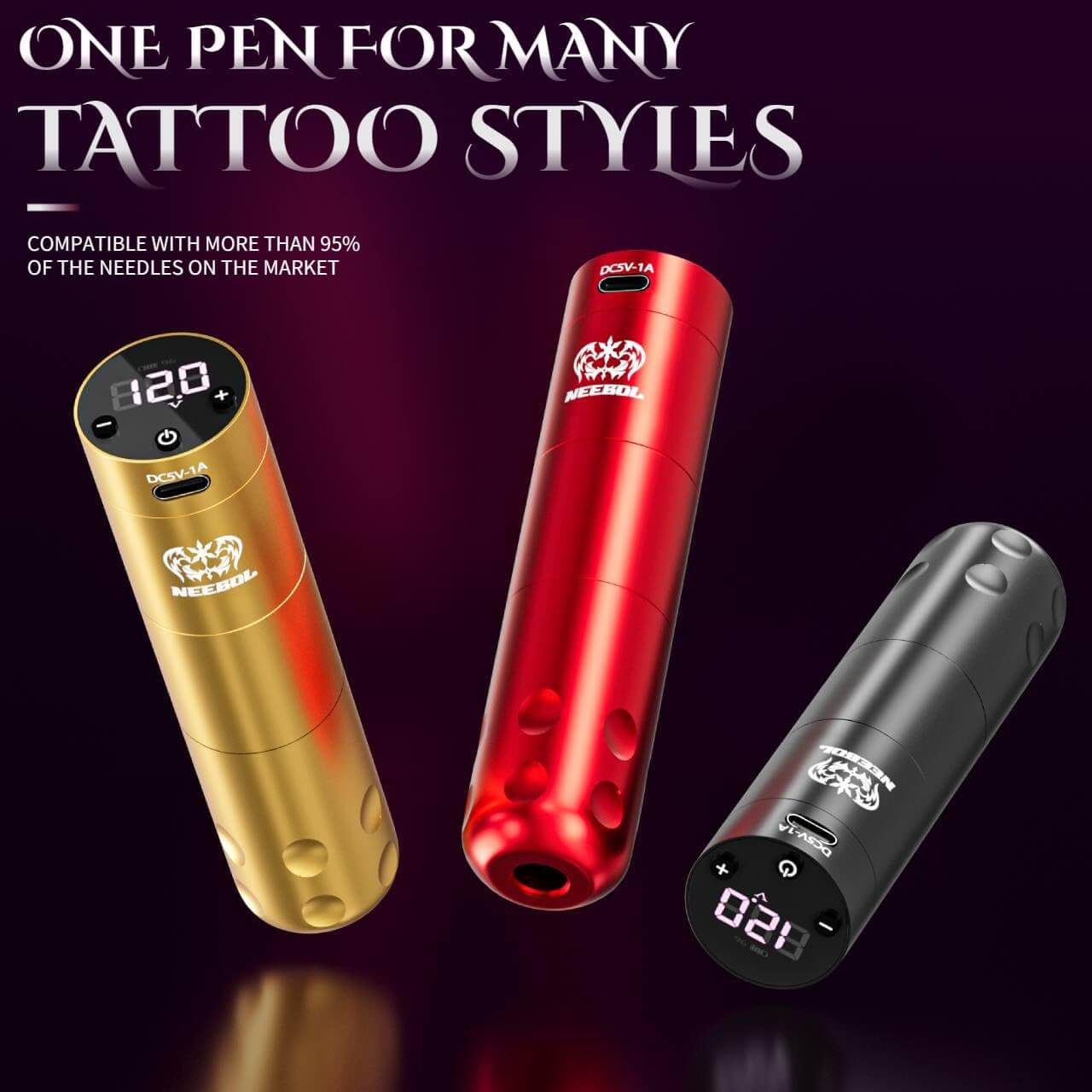 Neebol F3 Wireless Tattoo Pen Machine - 3.5MM Stroke