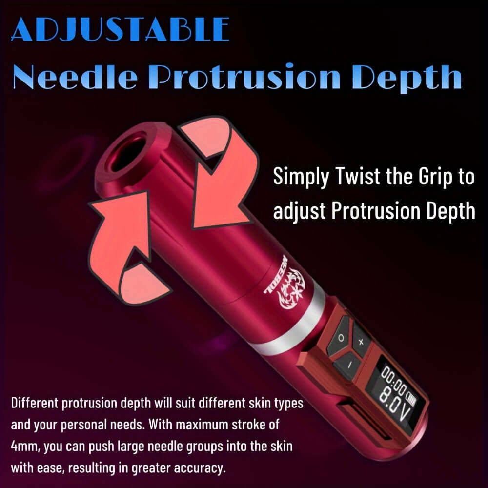 Neebol Rotary Tattoo Pen Machine 3.5MM Storke | F4