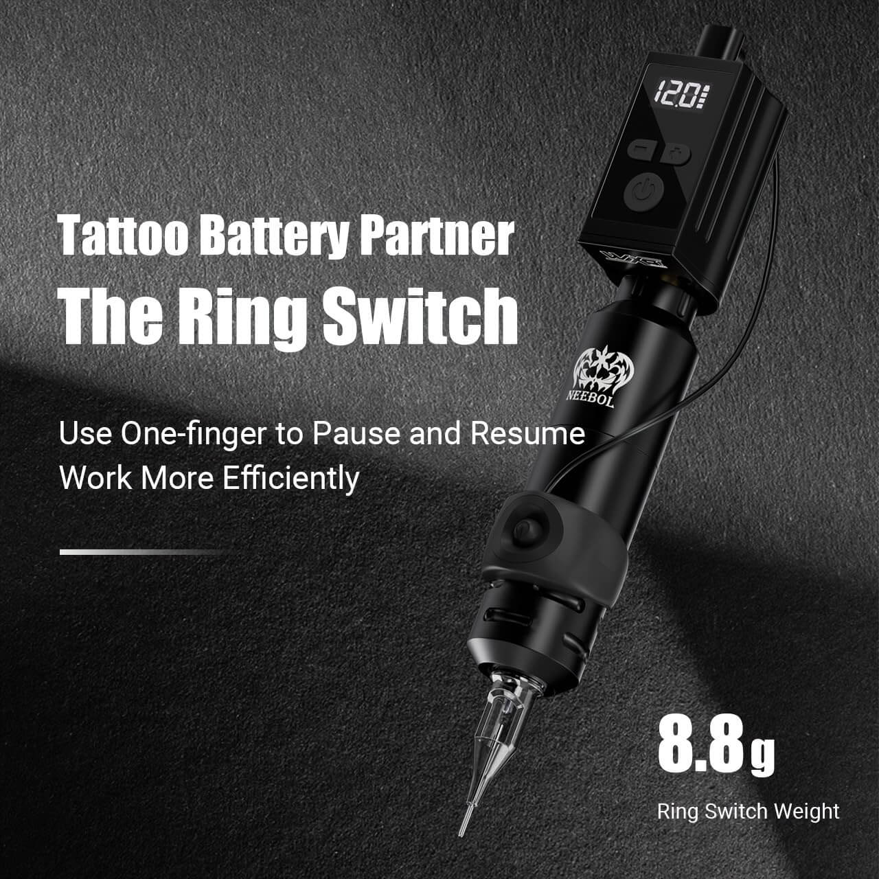 WX1P Wireless Tattoo Battery Power Supply, RCA - Neebol