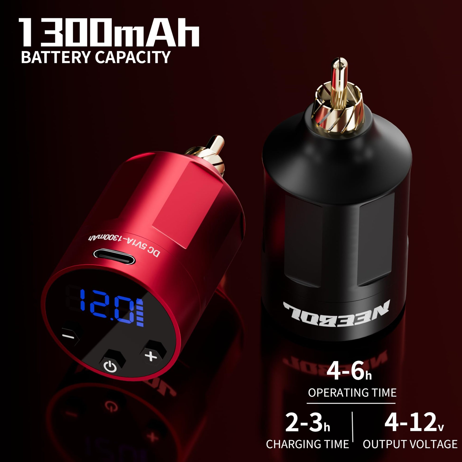Tattoo Kit - JT28 Tattoo Machine & WX6 Power Supply - Neebol