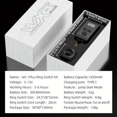 WX1P Wireless Tattoo Battery Power Supply, RCA - Neebol