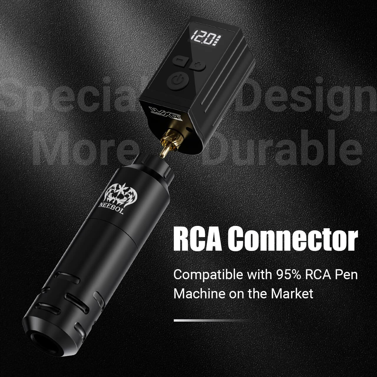 WX1P Wireless Tattoo Battery Power Supply, RCA - Neebol