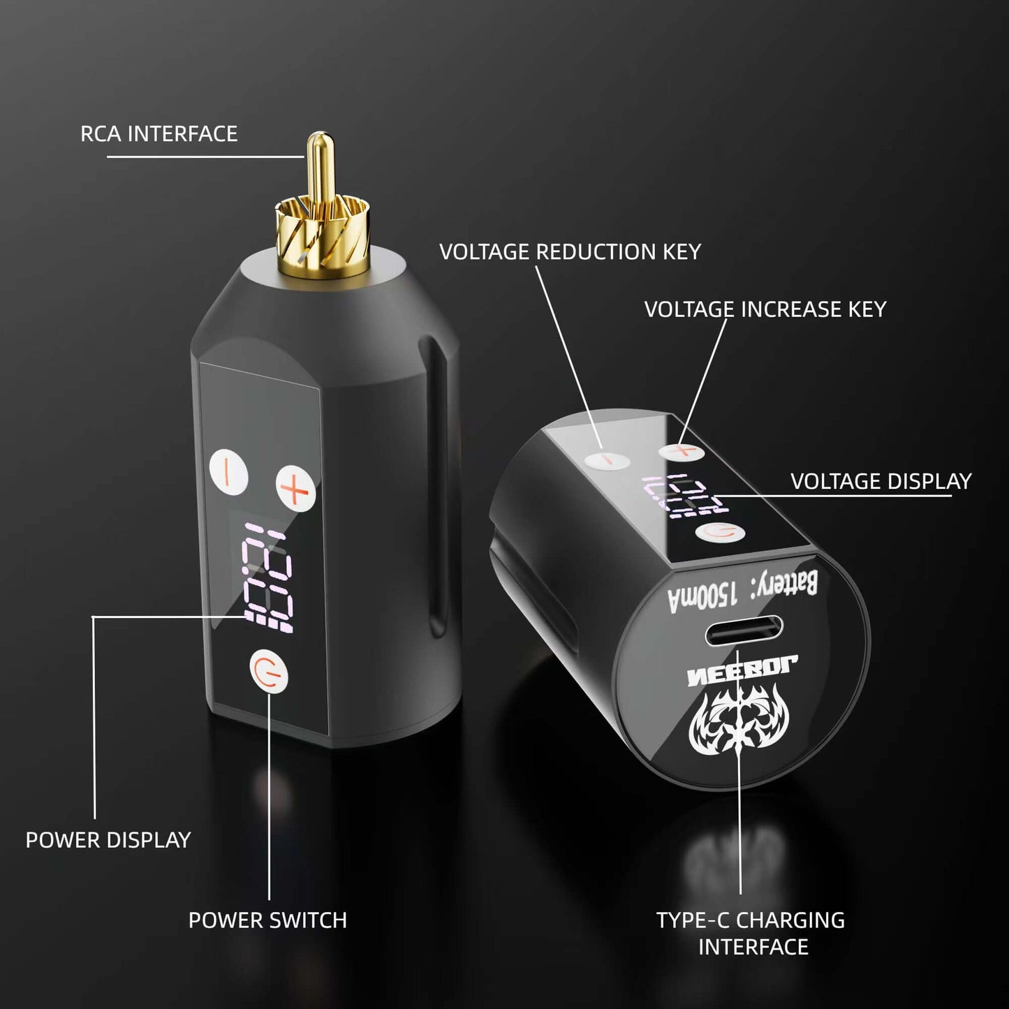 Tattoo Kit - Neebol Rotary Tattoo Pen Starter Kit BT & WX67
