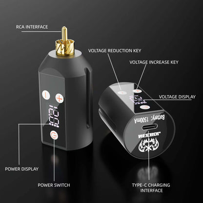 Tattoo Kit - Neebol Rotary Tattoo Pen Starter Kit BT & WX67
