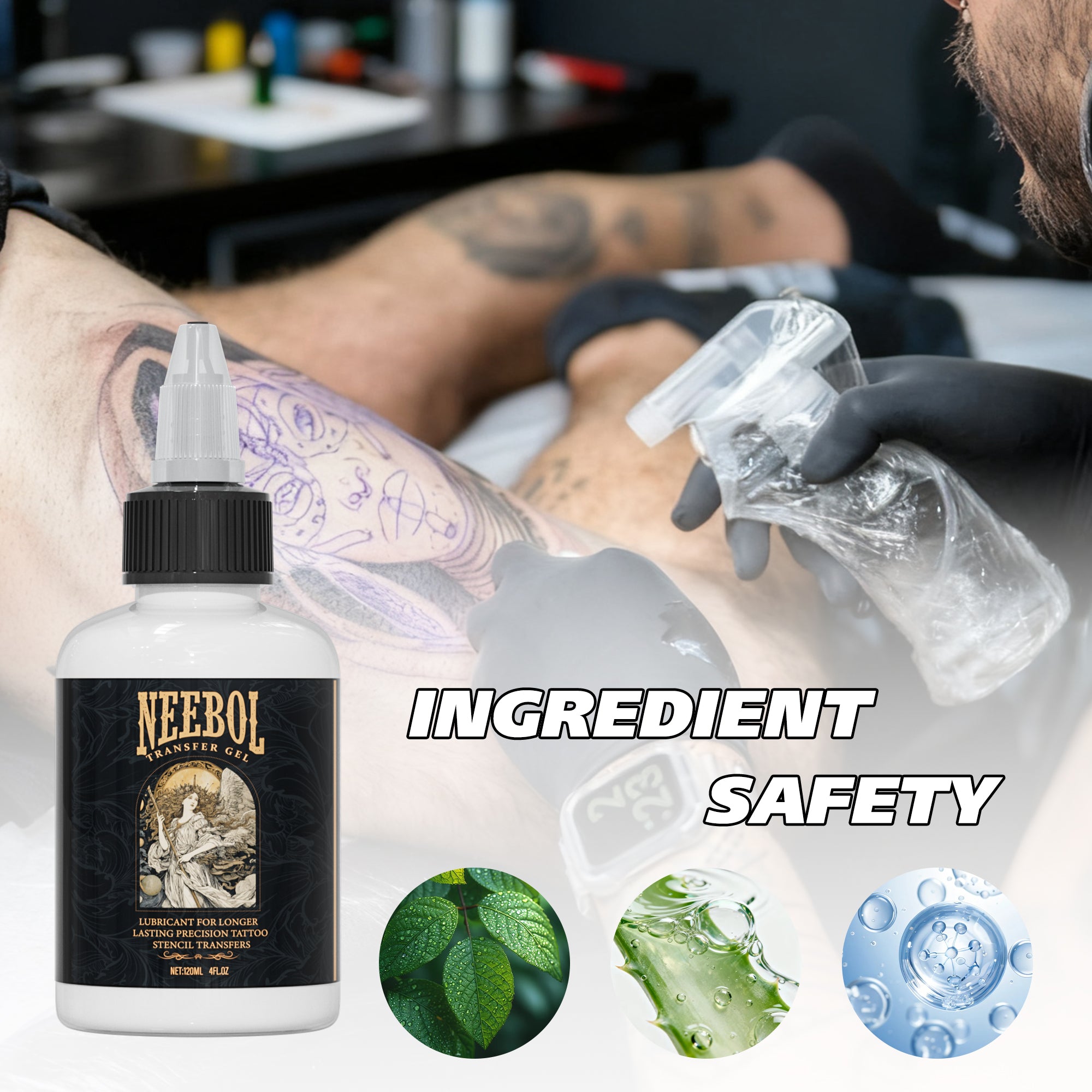 Tattoo Transfer Gel, 120ml | Neebol