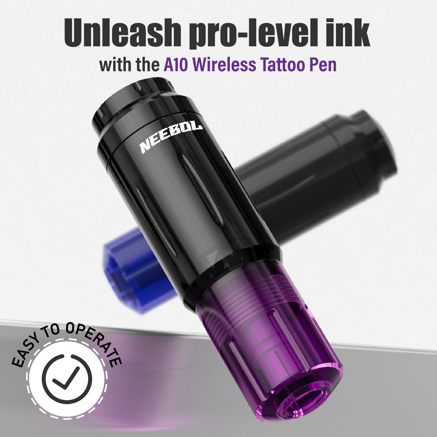 Tattoo Kit - Neebol Wireless Tattoo Gun Kit for Beginner A10 & 67M