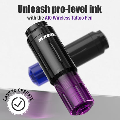 Tattoo Kit - Neebol Wireless Tattoo Gun Kit for Beginner A10 & 67M