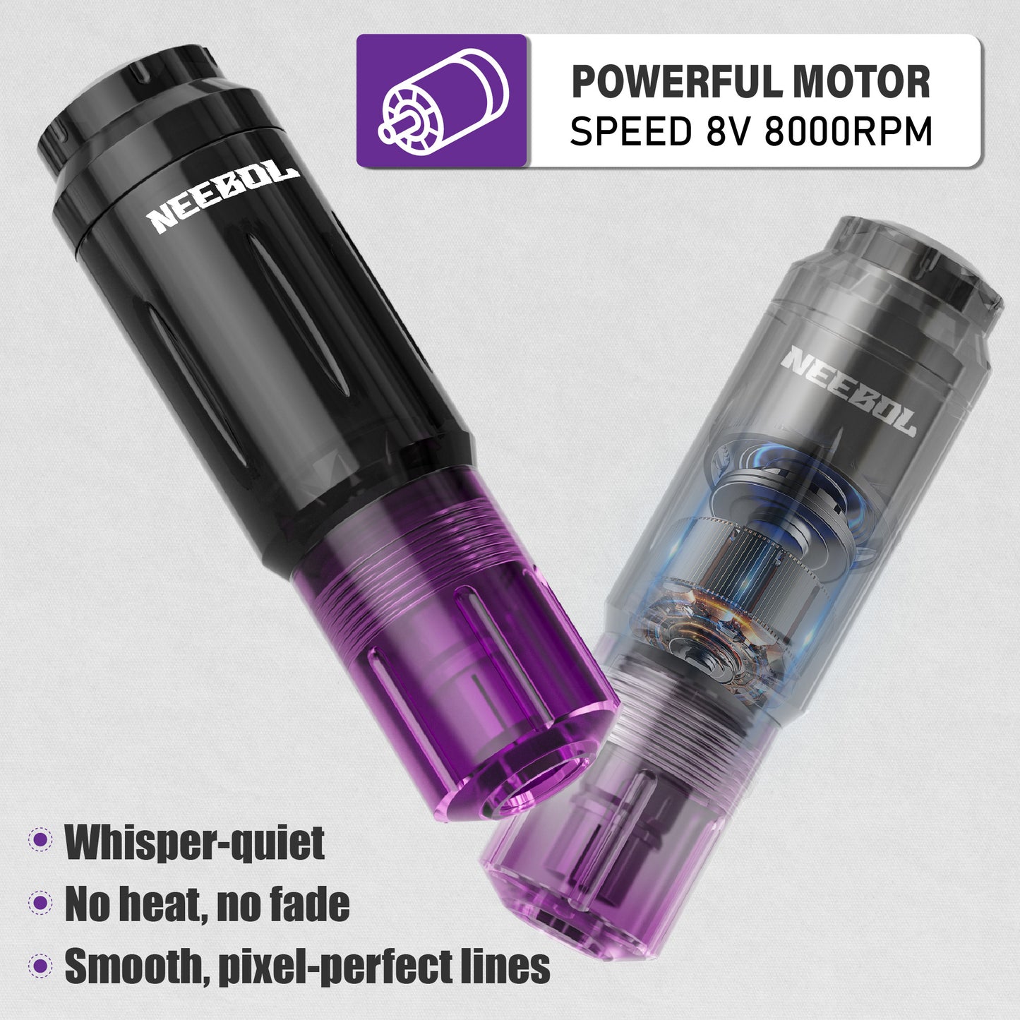 Tattoo Kit - Neebol Wireless Tattoo Gun Kit for Beginner A10 & 67M