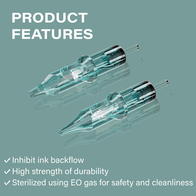 Tattoo Needle Cartridges -20pc Mixed RL RM | Neebol EMERALD