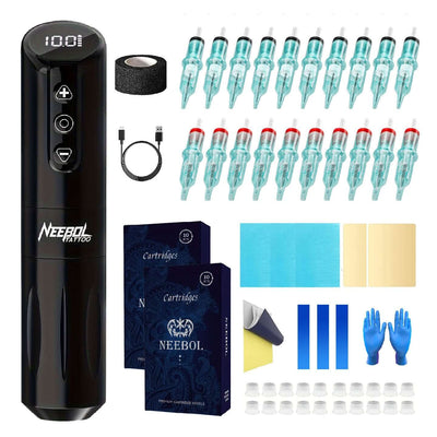 Tattoo Kit - Neebol F5 Rotary Tattoo Machine Starter Kit