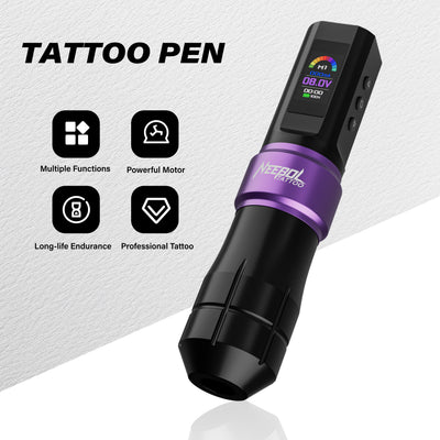 Tattoo Kit - Neebol F6 Wireless Tattoo Machine Starter Kit Ergonomic