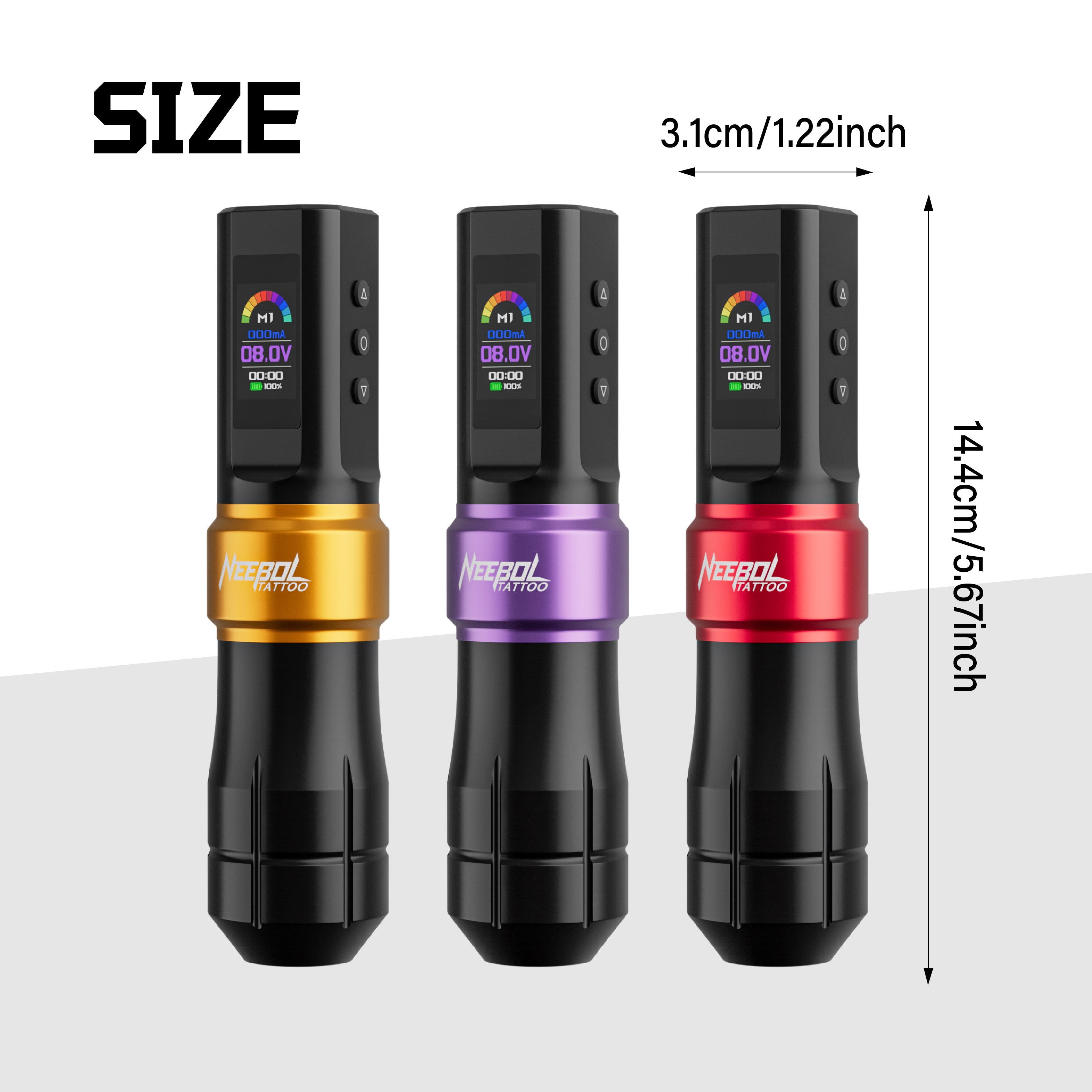 Tattoo Kit - Neebol F6 Wireless Tattoo Machine Starter Kit Ergonomic