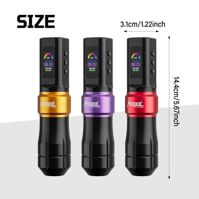 Tattoo Kit - Neebol F6 Wireless Tattoo Machine Starter Kit Ergonomic