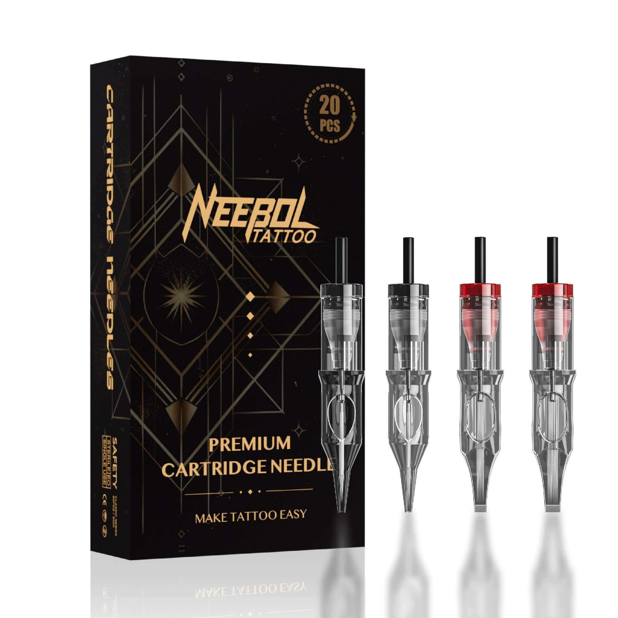 Tattoo Needle Cartridges - 20pc Round Liner | Neebol GEM