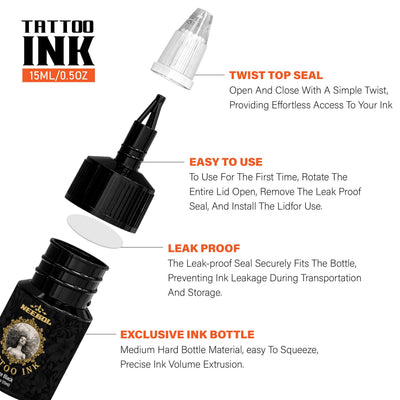 Tattoo Ink Set - 21 Colors - Neebol