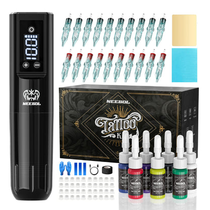 Tattoo Kit - Neebol PX02 Rotary Starter Tattoo Gun Kit