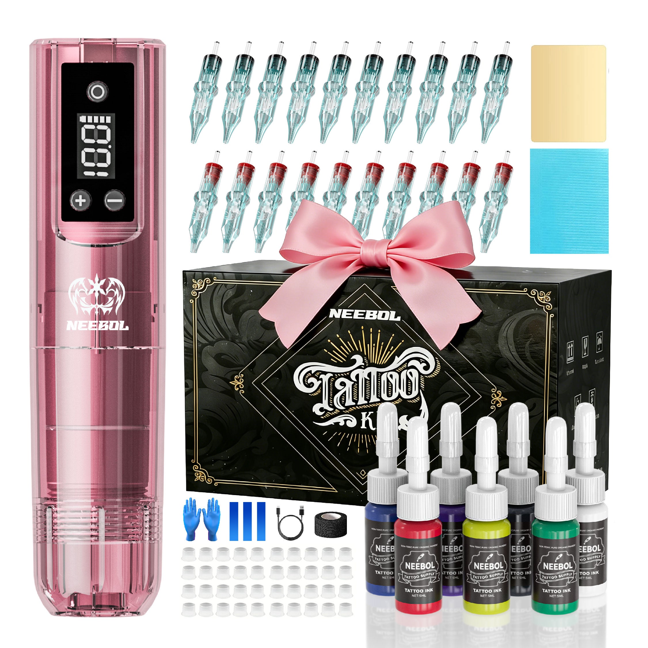 Tattoo Kit - Neebol PX02 Rotary Starter Tattoo Gun Kit