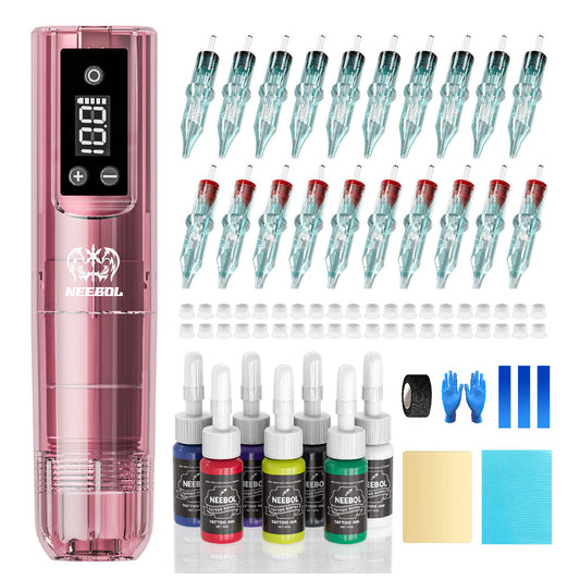 Tattoo Kit - Neebol PX02 Rotary Tattoo Gun Starter Kit