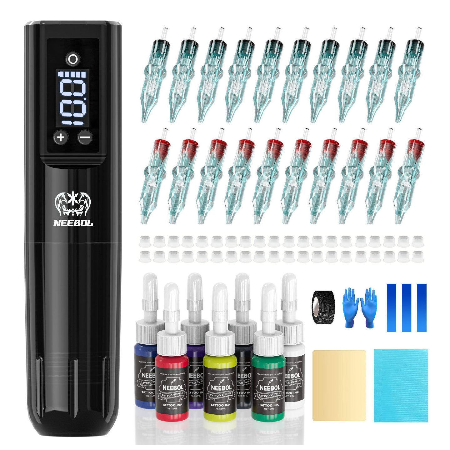 Tattoo Kit - Neebol PX02 Rotary Starter Tattoo Gun Kit