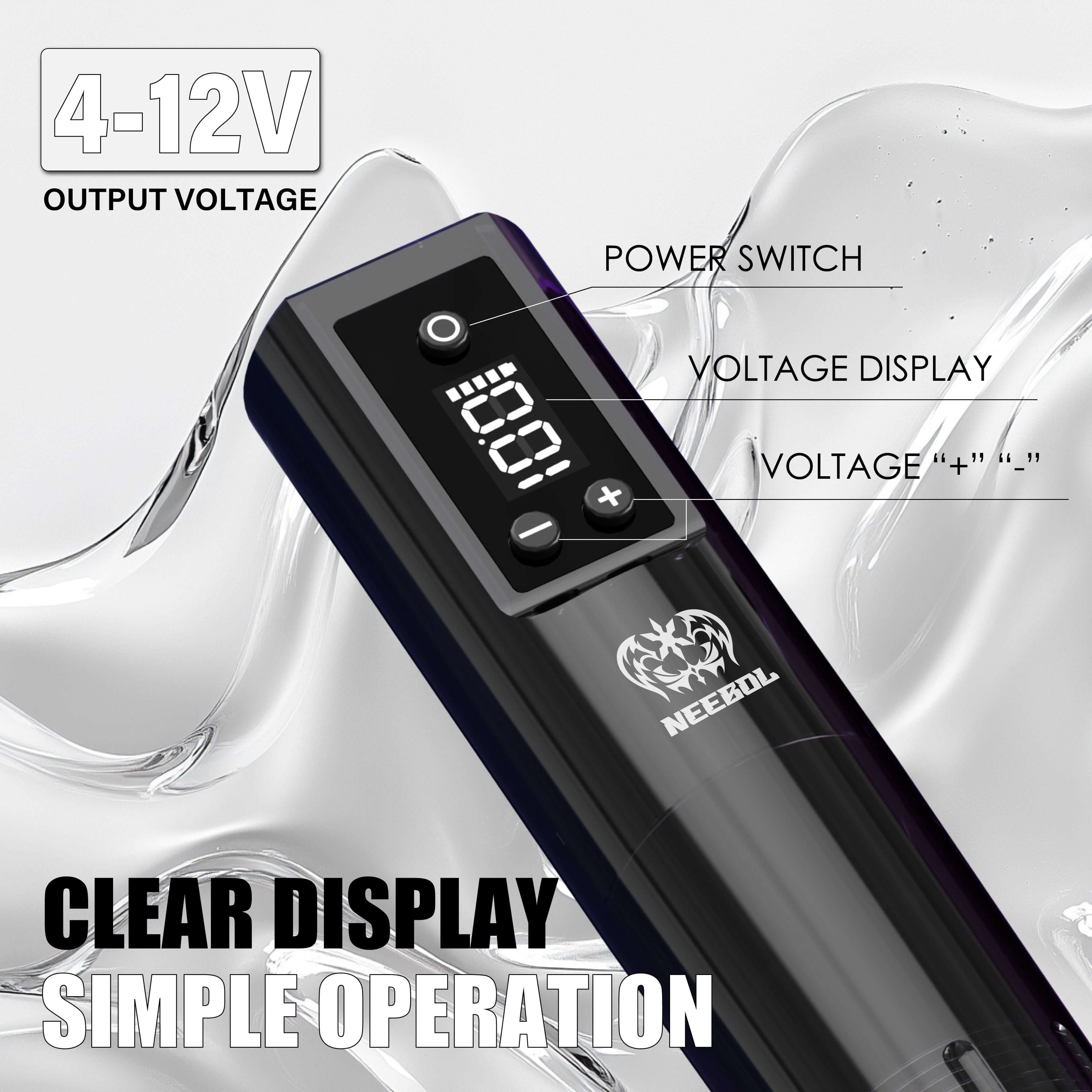 Tattoo Kit - Neebol PX02 Wileless Tattoo Pen Starter Kit with Stencil Gel