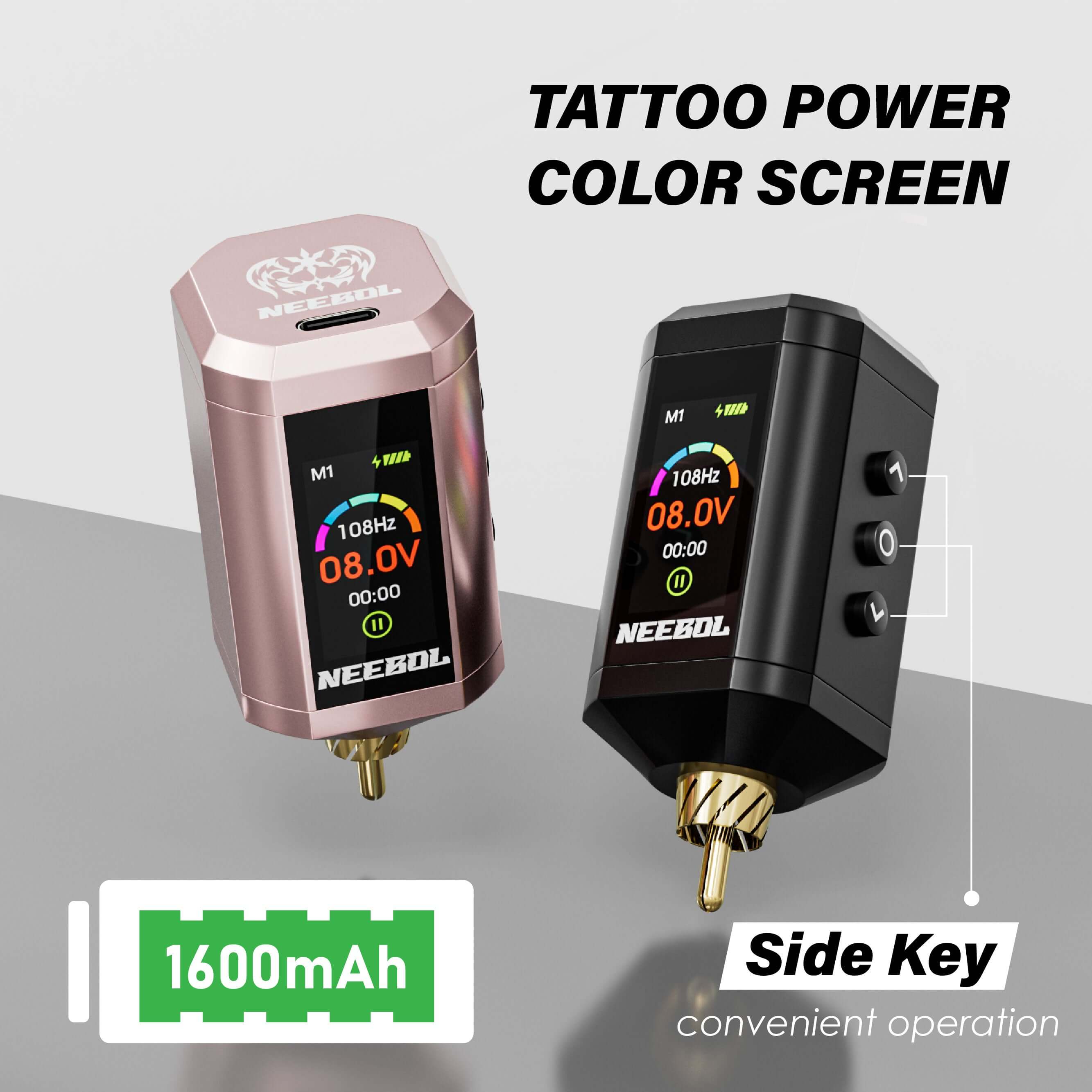 PDY Wireless Tattoo Battery Power Supply, RCA - Neebol