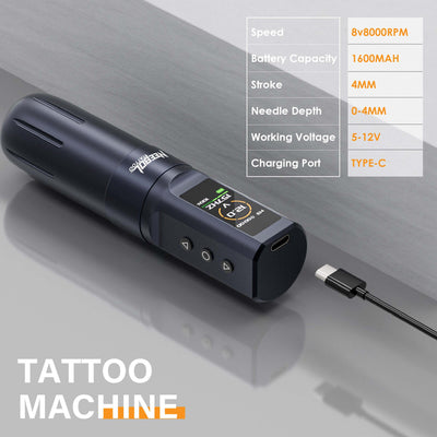 Tattoo Kit - Neebol QT72 Rotary Tattoo Gun Starter Kit