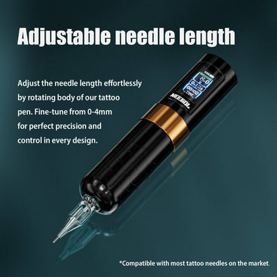 Tattoo Kit - Neebol R1 PRO Wireless Professional Tattoo Gun Kit