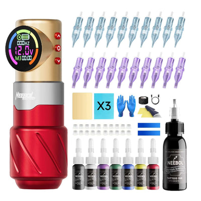 Professional Tattoo Kit - S4 Rotary Tattoo Machine | Neebol