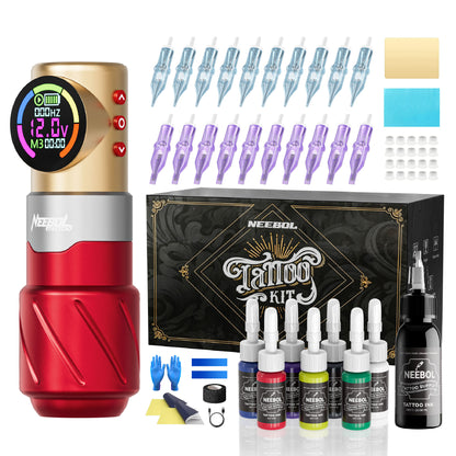 Tattoo Kit - Neebol S4 PRO Professional Tattoo Gun Kit