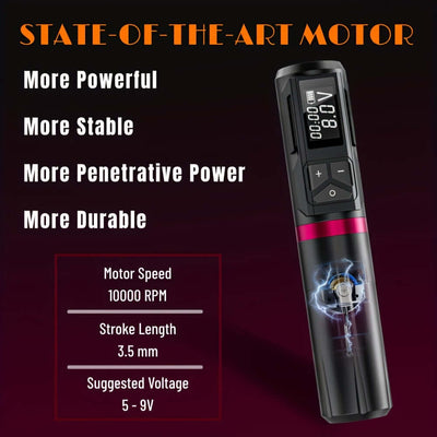 Neebol Rotary Tattoo Pen Machine 3.5MM Stroke | F4