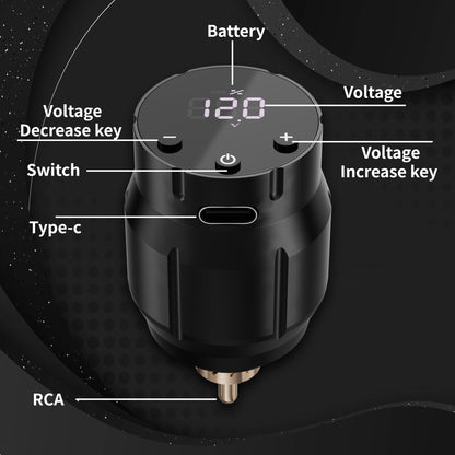 Tattoo Kit - KWL Tattoo Pen & PDY Power Supply - Neebol
