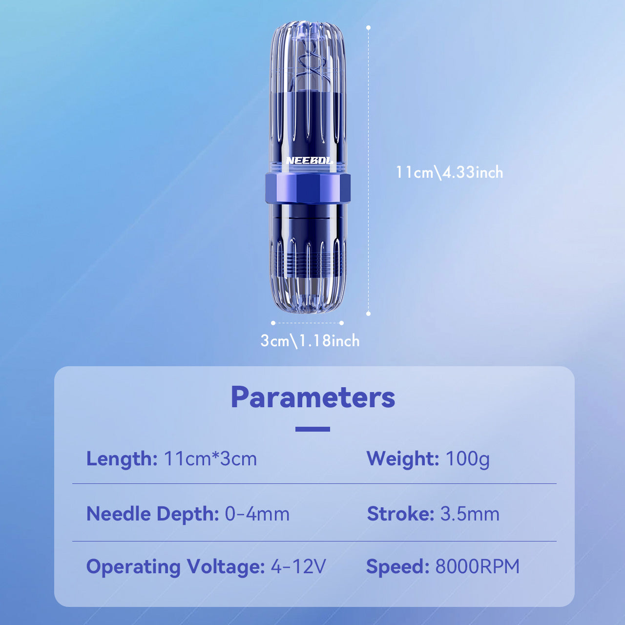 Tattoo Kit - Neebol Rotary Tattoo Gun Starter Kit with Pedal MACA & YX01