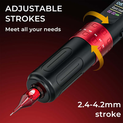 Professional Tattoo Kit – Wireless Tattoo Machine | 2.4-4.2mm Stroke