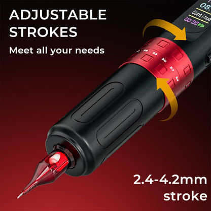 Professional Tattoo Kit – Wireless Tattoo Machine | 2.4-4.2mm Stroke