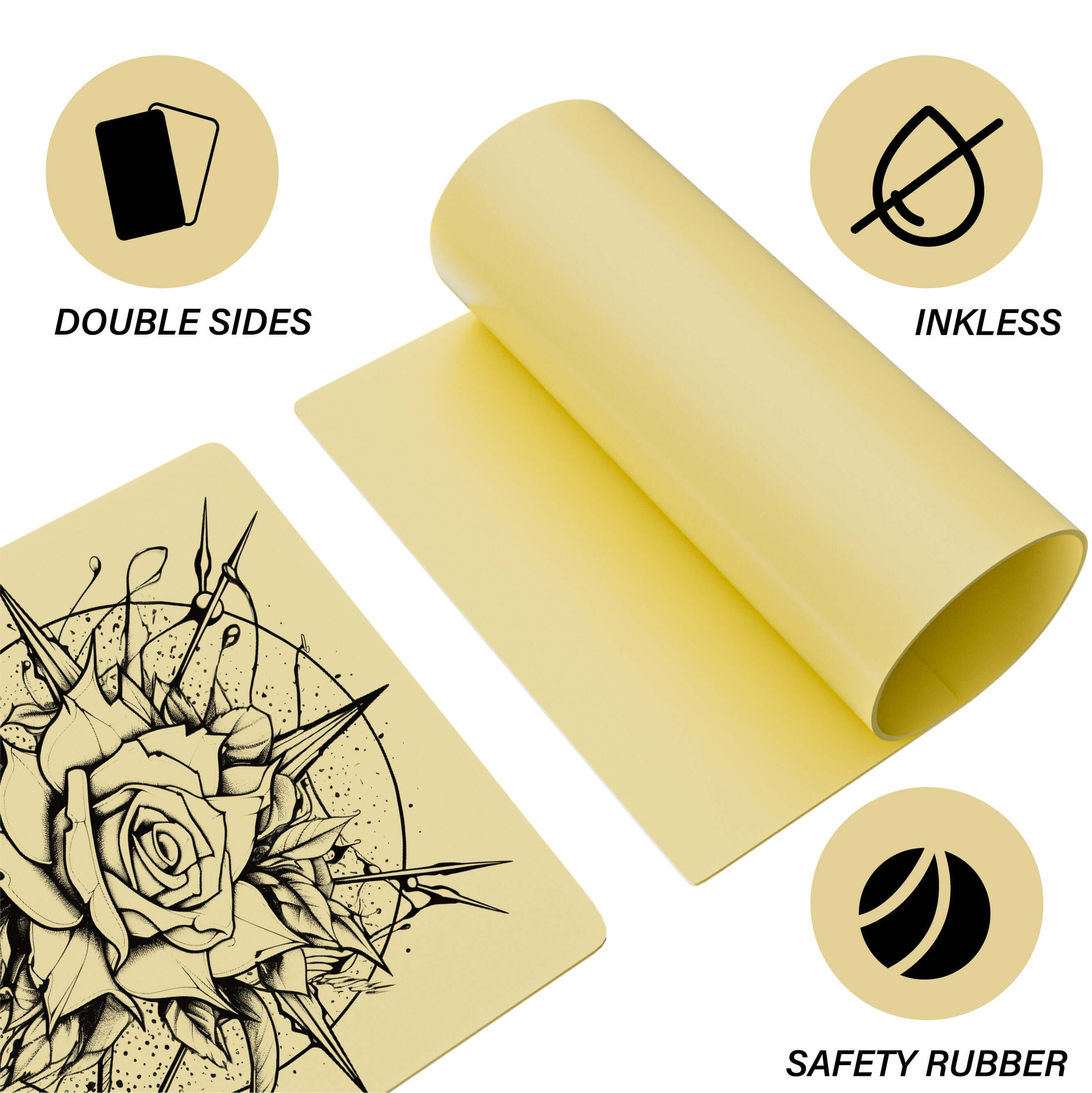 Neebol Tattoo Practice Skin - 3MM/1MM A4