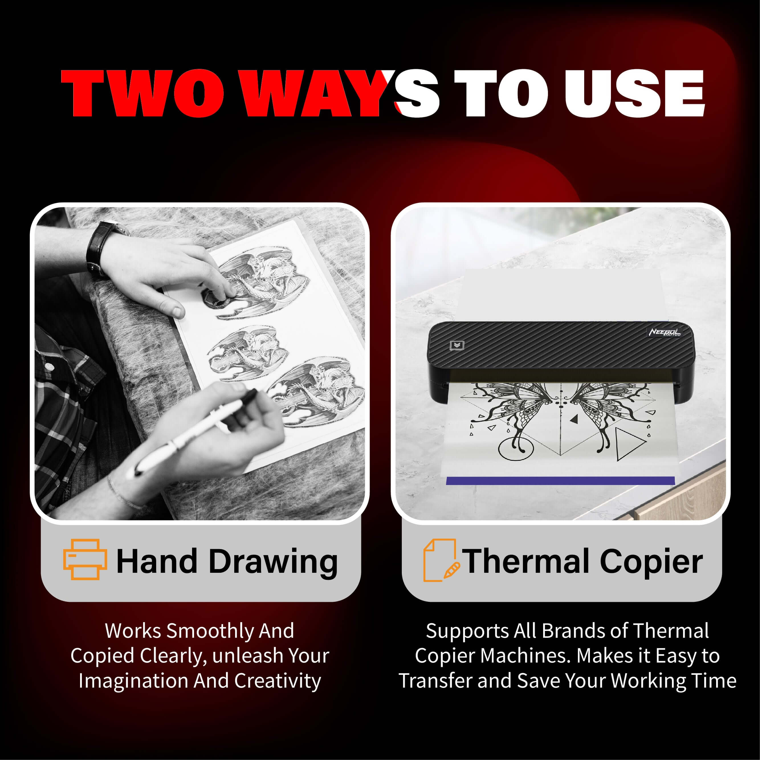 Neebol Tattoo Transfer Paper -20/100 Sheets