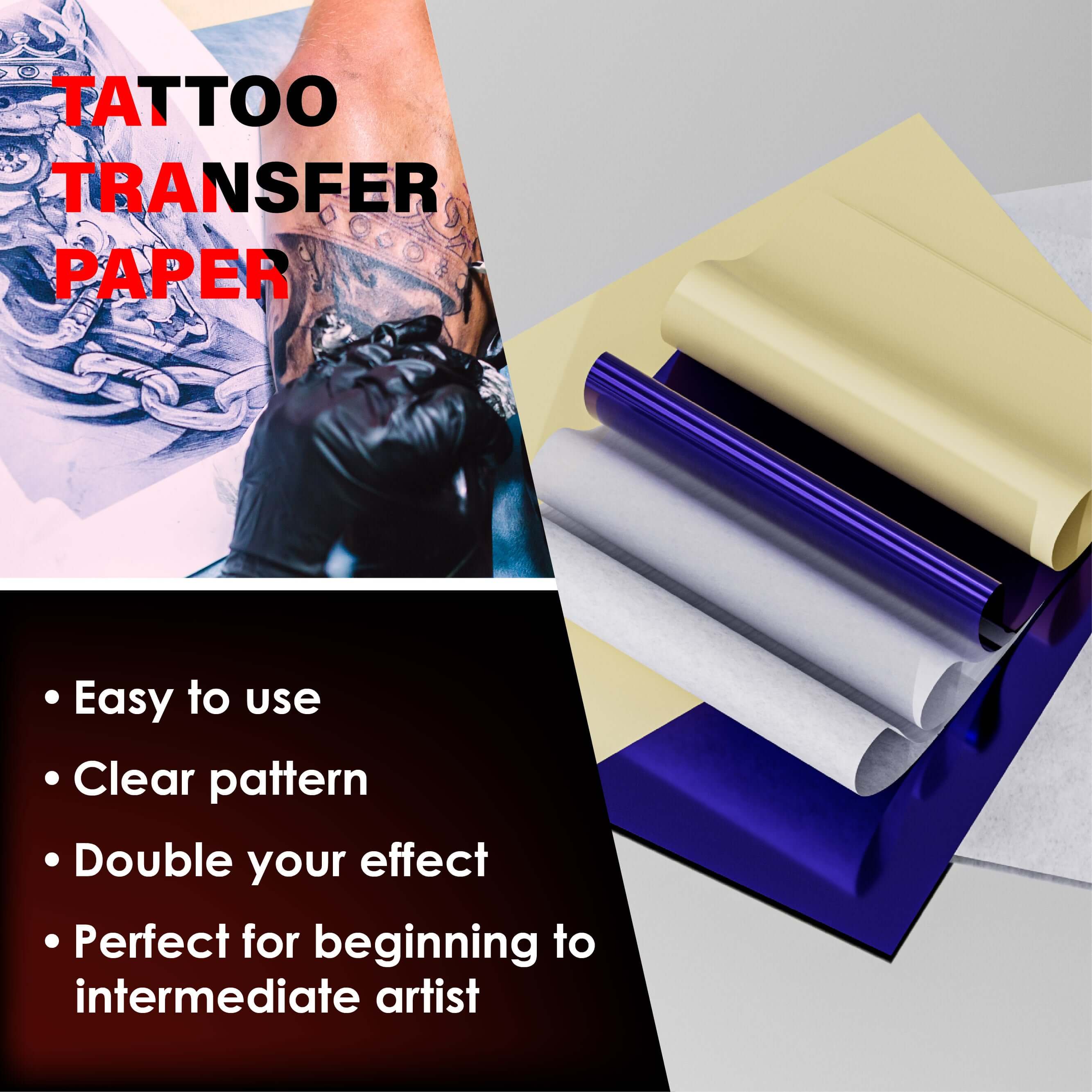 Neebol Tattoo Transfer Paper -20/100 Sheets